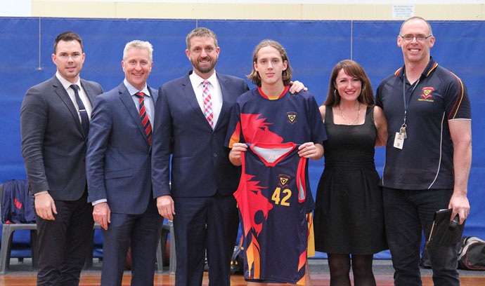Adelaide private schools Trinity College basketball graduate Alex Winter.