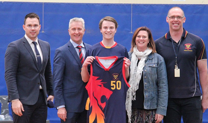 Adelaide private schools Trinity College basketball graduate Benji Pearson.