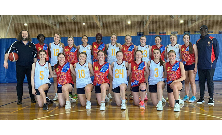 Intercol Trinity College and St Michael's College girls basketball teams