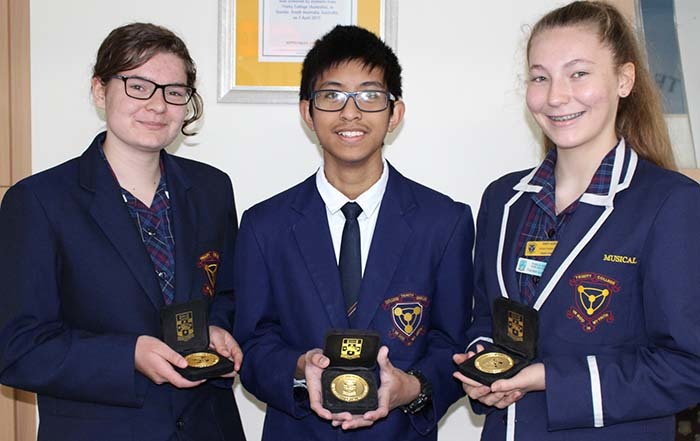 in the Trinity College winners International Competitions and Assessments for Schools (ICAS).