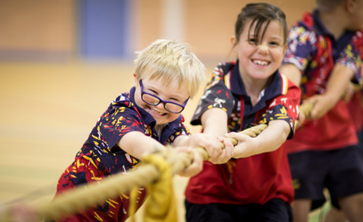 Private school Adelaide Trinity College Junior School tug-of-war