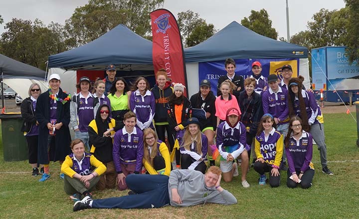 Adelaide private schools Trinity Gardens Relay for Life.