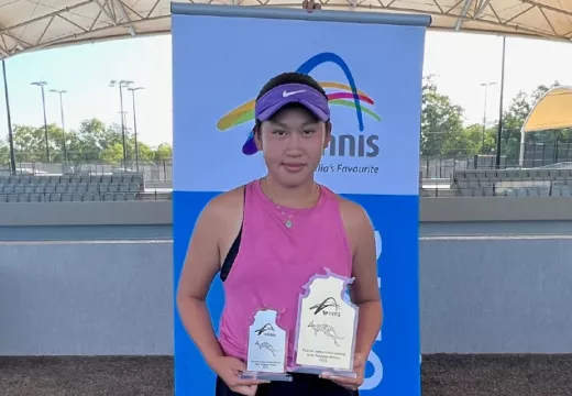 Tennis SA Female Player of the Year and State Junior Female Player of Year Kristina Tai