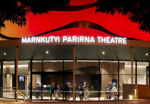 Entrance to Marnkutyi Parirna Theatre at Trinity College