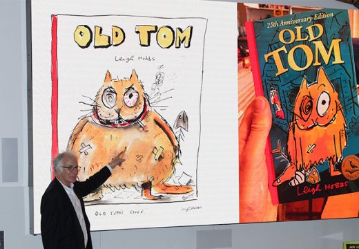 Author Leigh Hobbs discussing his book "Old Tom"
