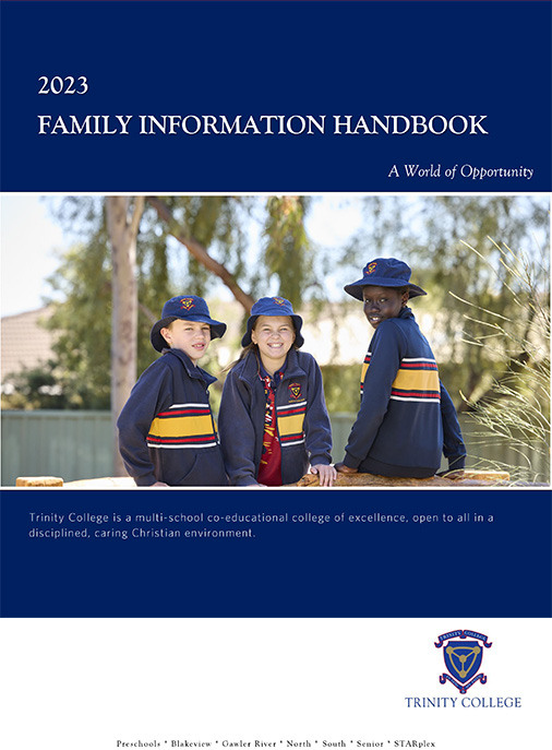 Click to download the 2023 Trinity College Family Information Handbook