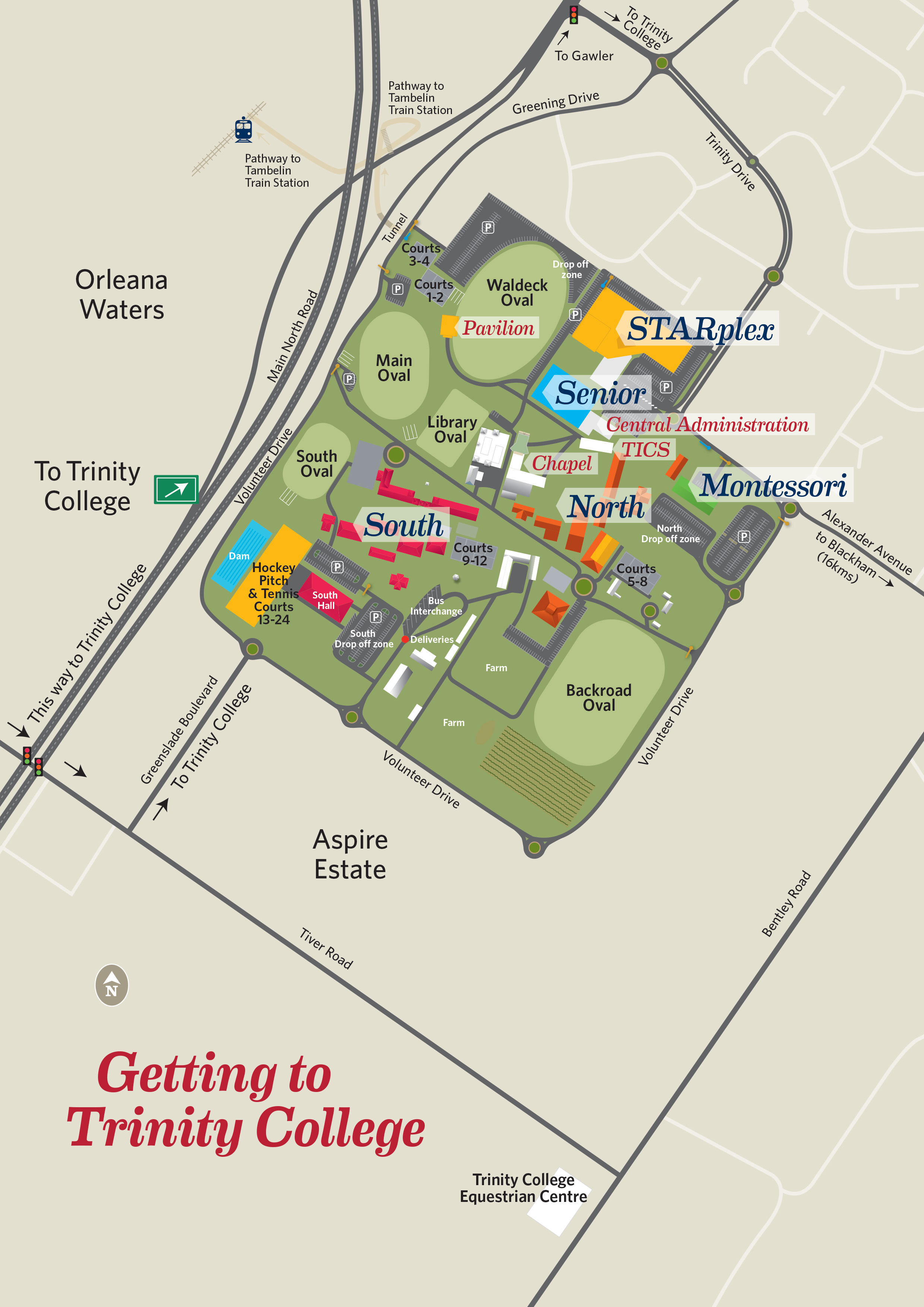 Trinity University Campus Map