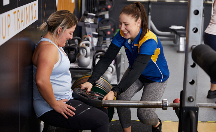 Two women using the facilities at STARplex Trinity College Gawler