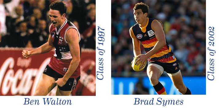 Sporting Hall of Fame achievers Ben Walton and Brad Symes.