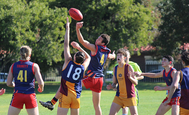 Trinity College footy players
