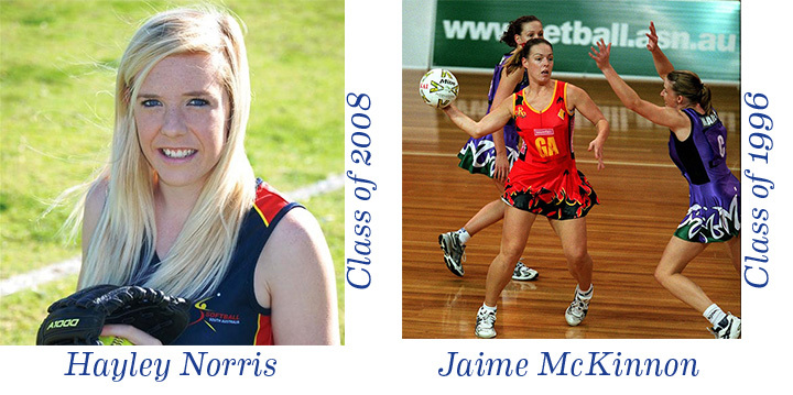 Sporting Hall of Fame achievers Haley Norris and Jamie McKinnon
