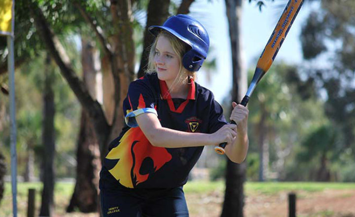 Trinity College tee-ball and softball.