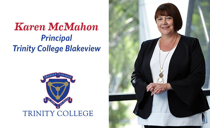 Trinity College Blakeview Principal Karen McMahon.