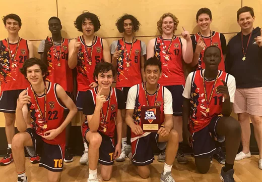 Trinity College Year 8/9 Boys Basketball SAAS Premiers.