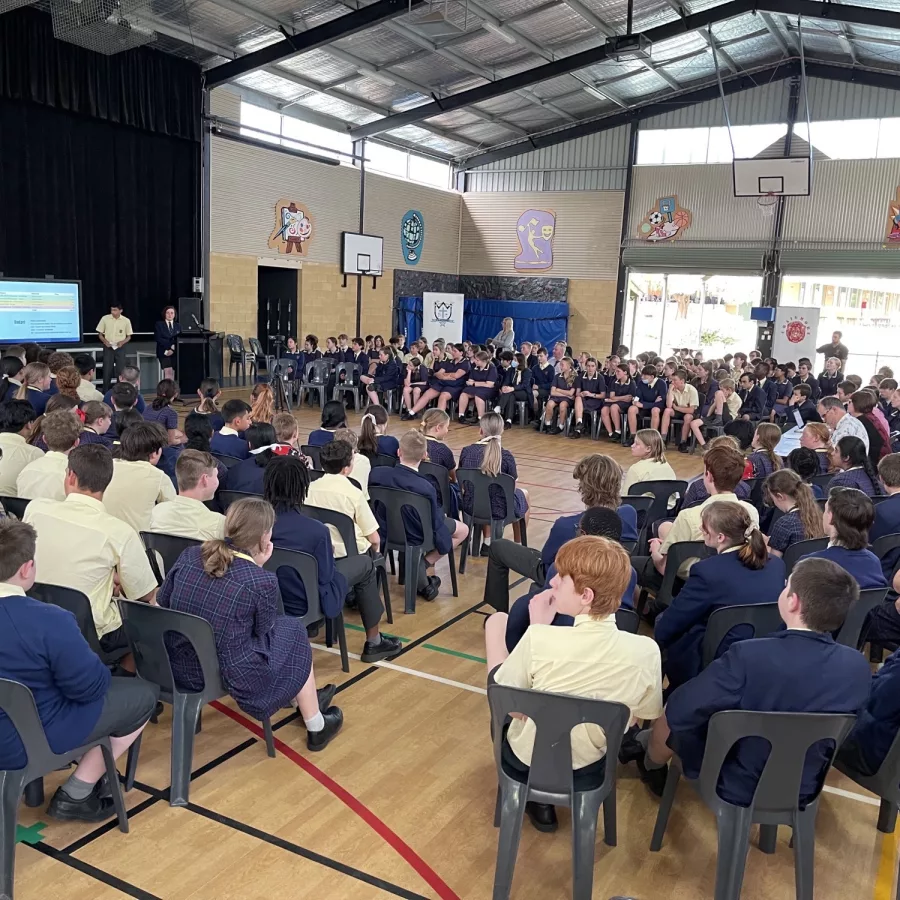 Trinity College Blakeview private school adelaide students assembly
