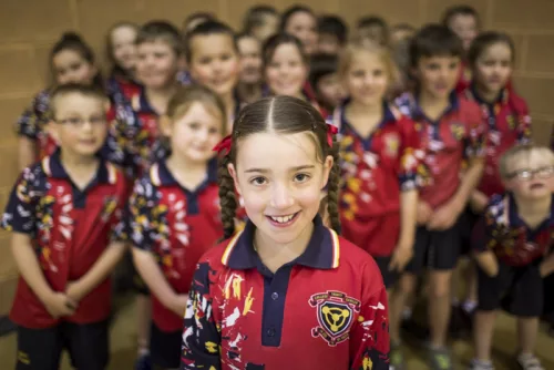 Group of Trinity College junior school students