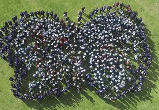 Trinity College Junior School student butterfly during "Do it for Dolly Day" on Friday 10 May.