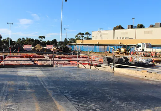 Trinity College Performing Arts Theatre under construction.