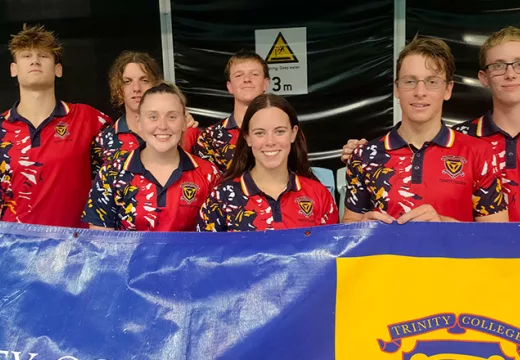 private high schools adelaide Trinity swim team 2024