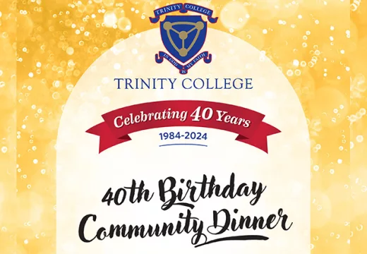 Trinity College private schools adelaide 40th Birthday