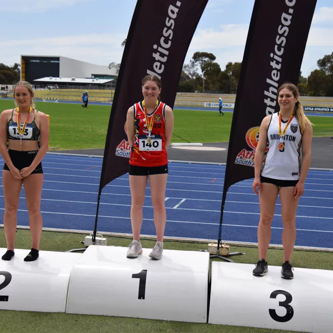 2023 State All-Schools Championships female long jump winners