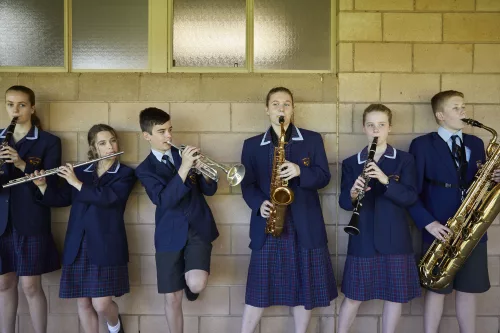 Music students practicing at Trinity College