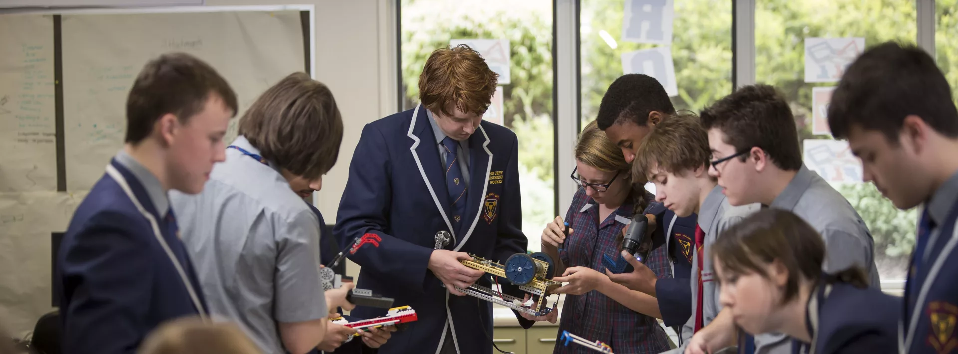 Engineering robotics class at Trinity College