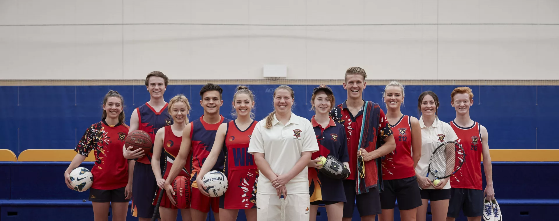 Group of sport students at Trinity