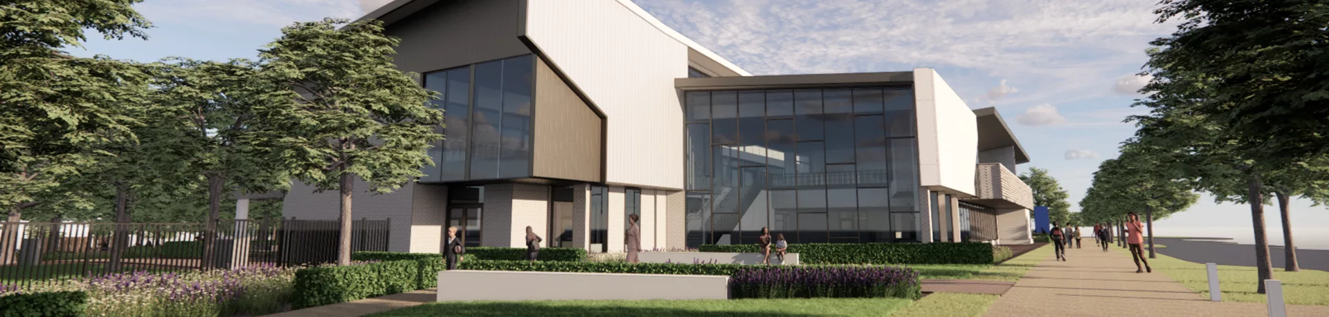 Artists render of Trinity College Roseworthy exterior
