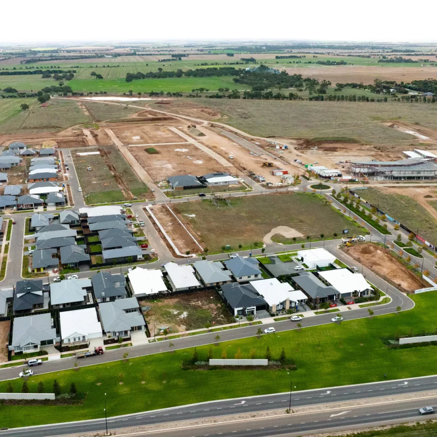 Trinity College Roseworthy aerial road view