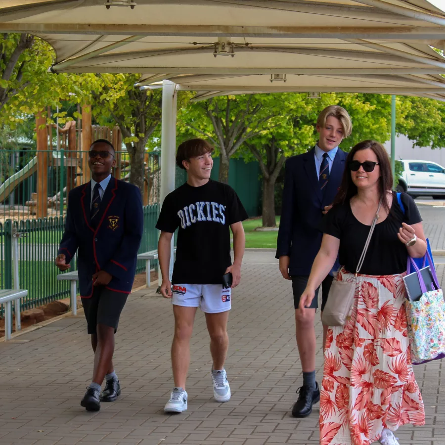 Walking in at 2023 Welcome to New Trinity College event