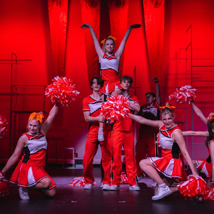 One of the four performances of the 2023 College Musical “Bring it On” at the new Marnkutyi Parirna Theatre.