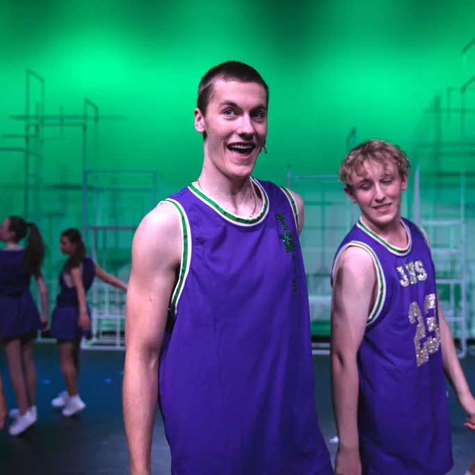 Emotive performers during the 2023 College Musical “Bring it On”