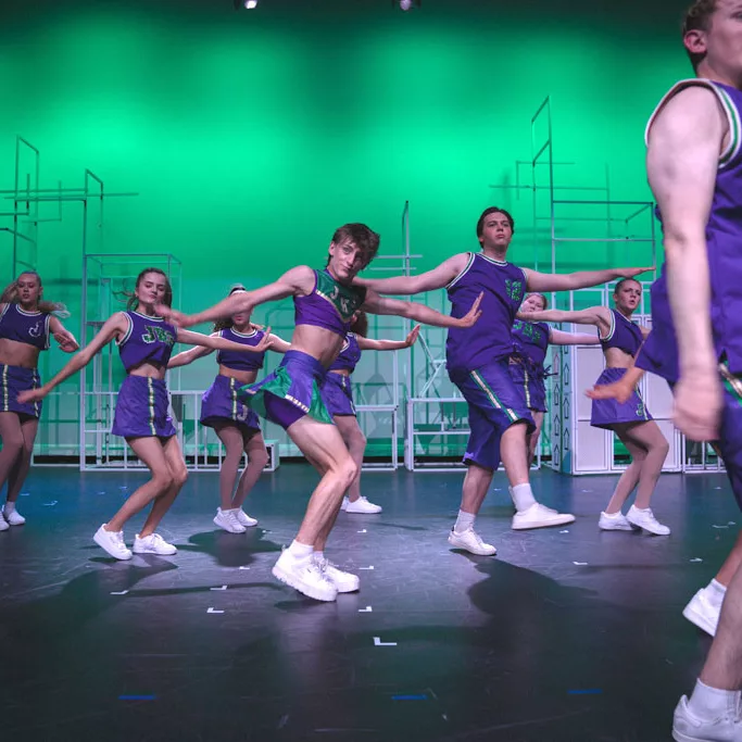 2023 College Musical “Bring it On” on-stage dancing.