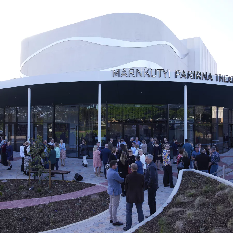 Exterior of the new Marnkutyi Parirna (Three Rivers) Theatre