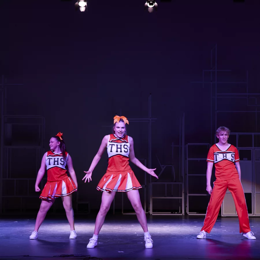 Enthusiastic performance during the 2023 College Musical “Bring it On”