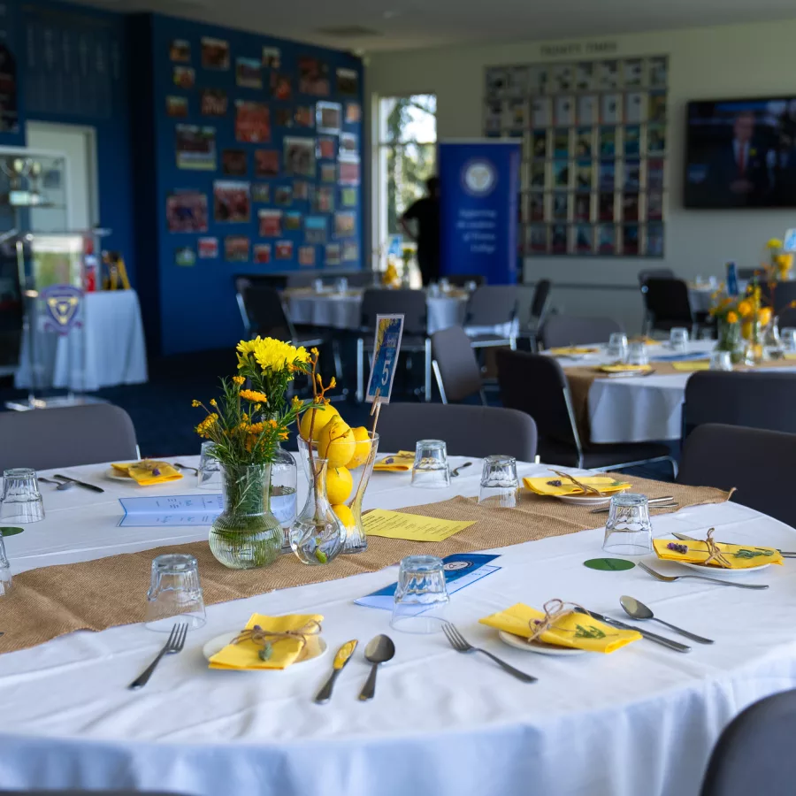 Room set up at the Foundation Spring Luncheon