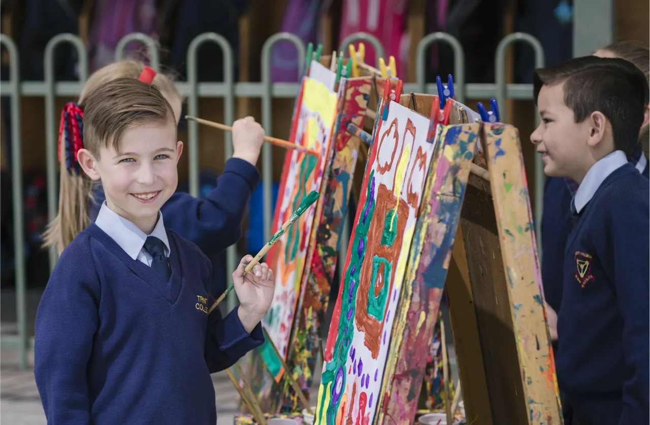 Junior private schools adelaide students painting