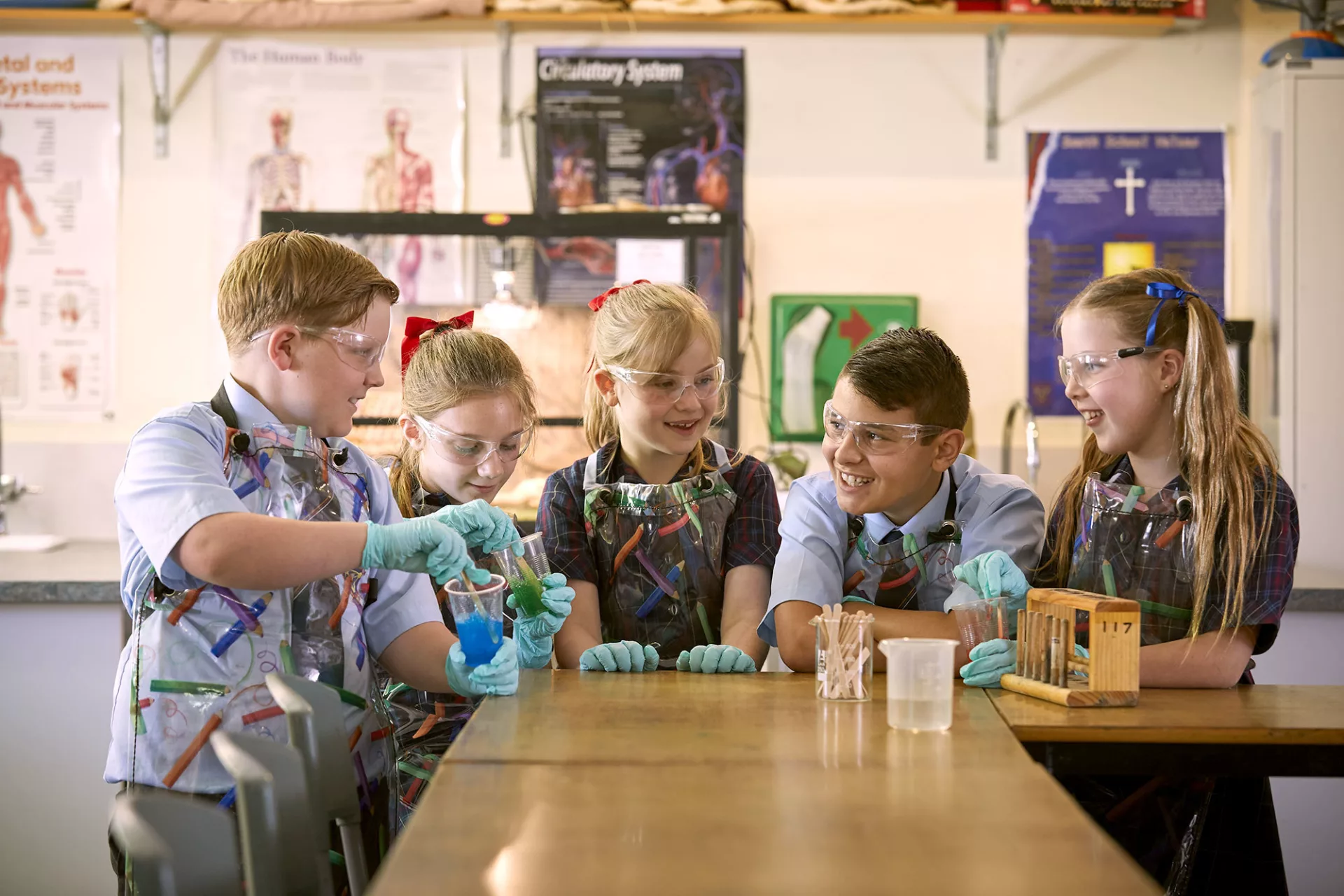 Trinity Junior School students chemistry